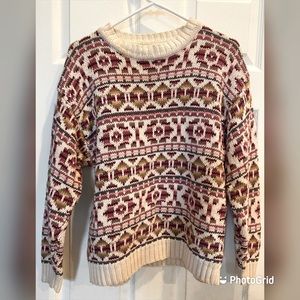 Colorful sweater size large